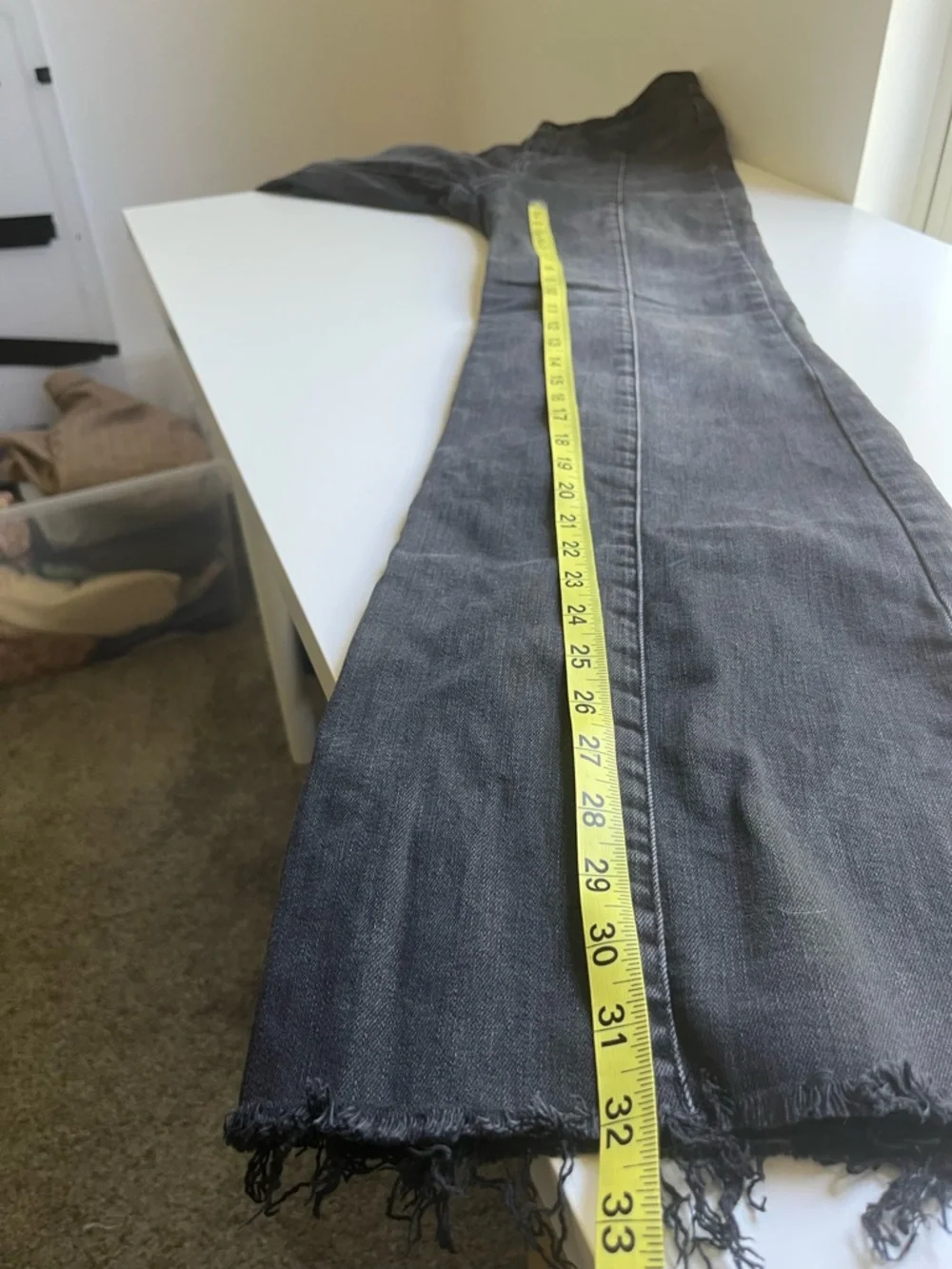 We The Free People Curvy High Rise Flare Festival Hippie Jeans Black 28